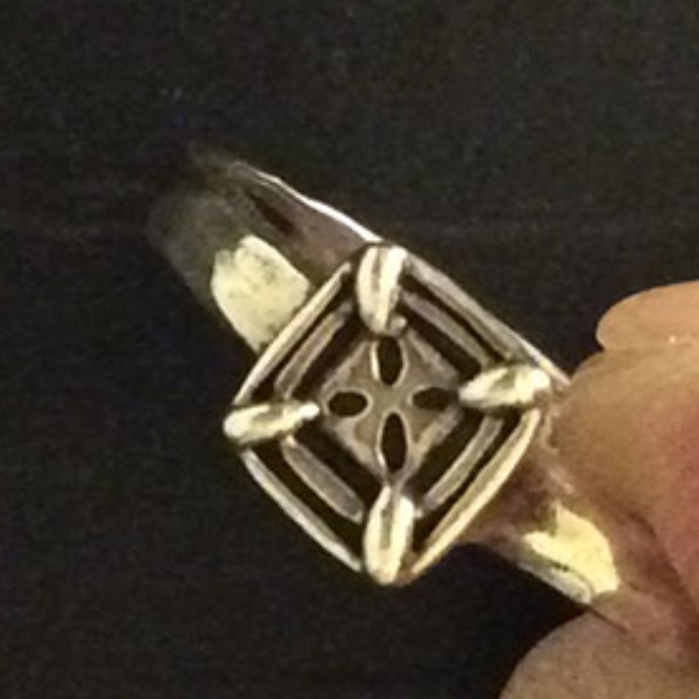 Silpada Belle Fleur Square Ring R2467 Size 6 - Picture 2 of 7